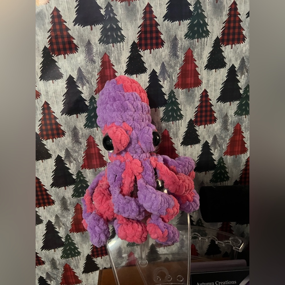 Plush Crocheted Octopus π - Picture 3 of 13